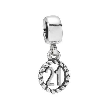 PANDORA | Pandora Sterling Silver 21st Birthday Pendant Charm商品图片,5.7折