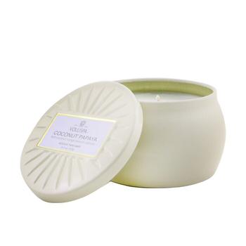 Voluspa | Voluspa 镀金银系列 小铁罐香薰蜡烛 - 椰子木瓜 127g/4.5oz商品图片,