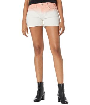 推荐Mid-Rise Ombre Denim Shorts in Peach Ombre 68M9782商品