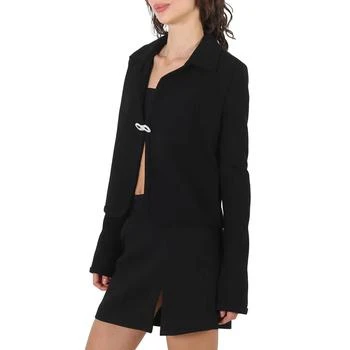推荐Mach & Mach Ladies Black Crystal Bow Stretch Viscose Jacket, Brand Size 34 (US Size 4)商品