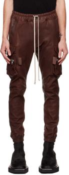 rick owens男裤, Rick Owens | Burgundy Mastocon Leather Pants商品图片 额外8.5折, 额外八五折