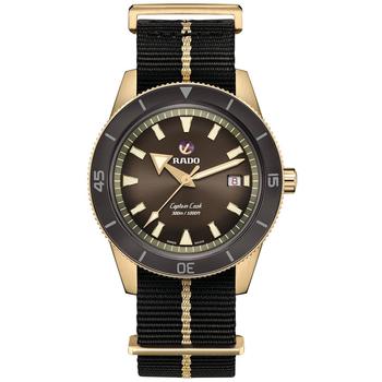 Rado | Men's Swiss Automatic Captain Cook Black NATO Strap Watch 42mm商品图片,