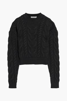 FRAME | Cable-knit merino wool sweater商品图片,4.4折