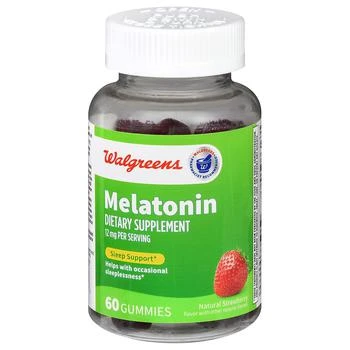 Walgreens | Melatonin 12 mg Gummies Natural Strawberry,商家Walgreens,价格¥124