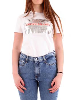 Calvin Klein | Calvin Klein Women's White Cotton T-Shirt商品图片,7.5折