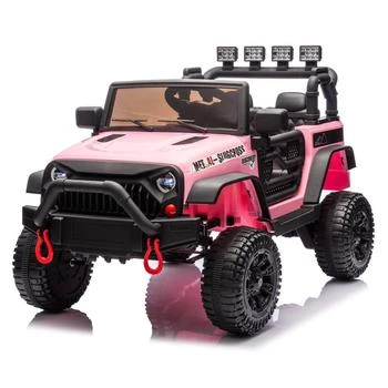 BreeBe | 24V Kids Ride On Car W/Parents Remote Control,400W Motor,Four Wheel Suspension,Adjustable speed,USB,MP3,Music,Bluetooth,Large display screen,Power Display,Portable handle,Safety Belt for Kids Aged 3+.,商家Premium Outlets,价格¥1685