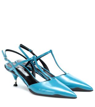 Prada | Opanca leather slingback pumps商品图片,