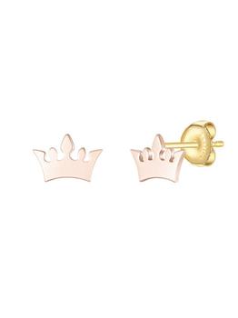 商品J.ESTINA | Queen Tiara 14K Gold Earrings,商家W Concept,价格¥1665图片