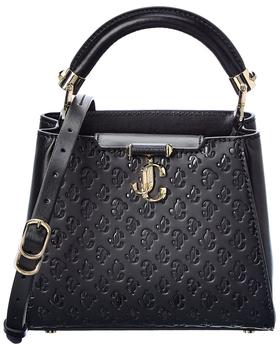 推荐Jimmy Choo Varenne Mini Monogram Leather Satchel商品