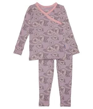 推荐Long Sleeve Scallop Kimono Pajama Set (Big Kids)商品