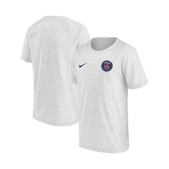 推荐Youth Boys Gray Paris Saint-Germain 2022 Pre-Match Raglan Performance Top商品