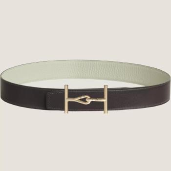 Maillon Bubble belt buckle & Reversible leather strap 24 mm