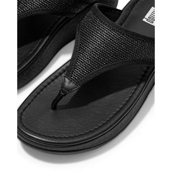 FitFlop | Fitflop Womens Lulu Sleek Casual Thong Wedge Sandals商品图片,6.5折