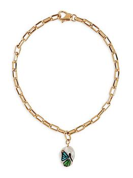 商品Dua 14K Gold-Plated & Baroque Pearl Pendant Necklace图片