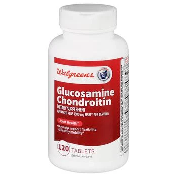 Walgreens | Glucosamine Chondroitin Advanced Plus 1500 mg MSM Tablets,商家Walgreens,价格¥179