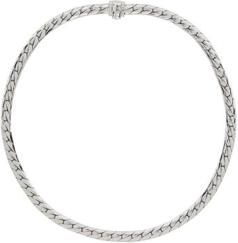 商品Silver Herringbone Chain Necklace图片