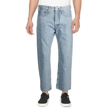 推荐Rag & Bone Mens Rb 10 Relaxed Fit Button-Fly Straight Leg Jeans商品