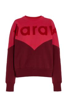 推荐Isabel Marant Étoile - Women's Houston Cotton-Blend Sweatshirt - Burgundy - FR 34 - Moda Operandi商品