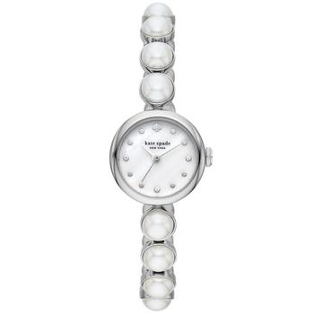 Kate Spade | Women's Monroe Three-Hand Silver-Tone Stainless Steel Bracelet Watch, 24mm商品图片,7.5折