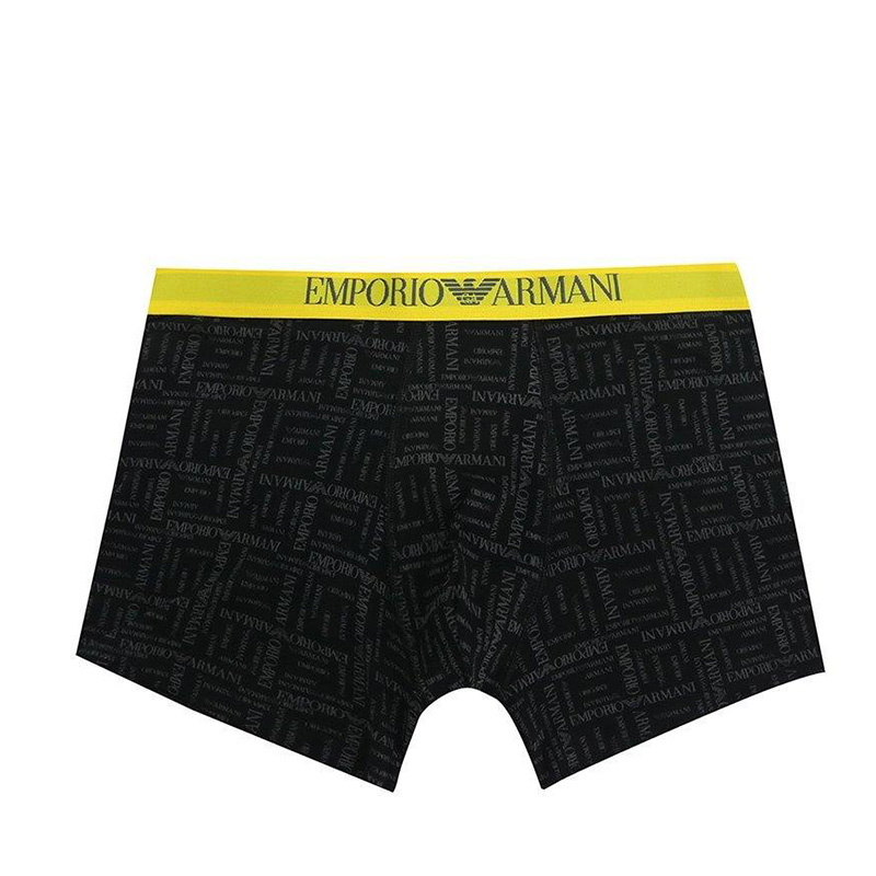 时尚阿玛尼内裤男装, Emporio Armani | EMPORIO ARMANI 男士黄色平角内裤 110818-5P508-17520商品图片 5.7折, 独家减免邮费