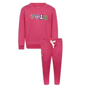 推荐Polo embroidery baby tracksuit in pink商品