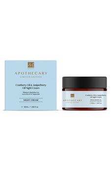 商品Apothecary Ltd Cranberry Oil and Juniperberry Oil Night Cream - 50ml图片