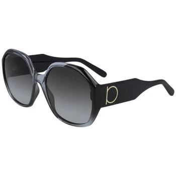 推荐Salvatore Ferragamo Unisex Sunglasses - Grey Gradient Lens Butterfly | SF943S 007商品
