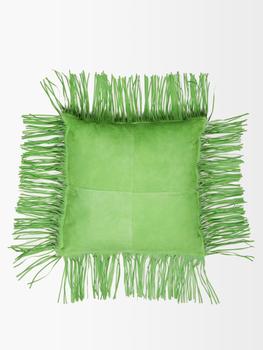 商品Saunders | Fara fringed suede cushion,商家MATCHES,价格¥2256图片