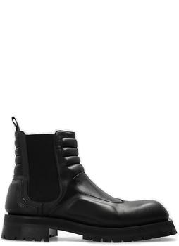 Balmain | Balmain Panelled Square Toe Quilted Boots商品图片,3.6折起