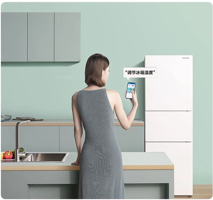 Panasonic/松下冰箱风冷无霜变频节能白色小型家用三开门电冰箱NR-EC30AP1-W