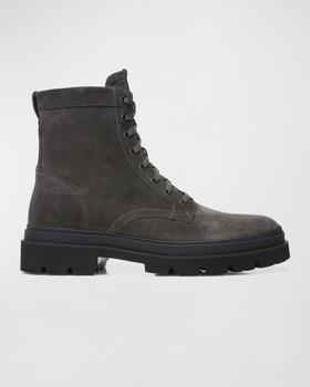 推荐Men's Raider Leather Zip Combat Boots商品