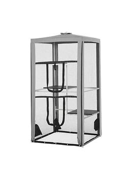 商品PawHut | Outdoor Cat Enclosure Catio Indoor Playpen with 3 Platforms Door 4 Sandbags 39" L x 39" W x 79" H,商家Belk,价格¥1207图片