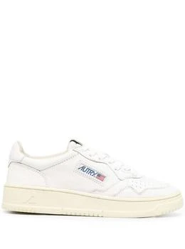 Autry | White Leather Sneakers With Logo Woman 