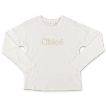 Chloé | Chloé Kids Crewneck Long-Sleeved T-Shirt商品图片,6.5折起
