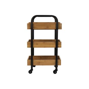 商品Oceanstar | Portable Storage Cart with 3 Easy Removable Bamboo Trays,商家Macy's,价格¥1557图片