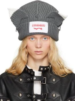 Charles Jeffrey Loverboy | Gray Chunky Ears Beanie,商家SSENSE HK,价格¥806