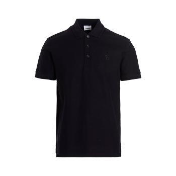 Burberry | BURBERRY 男士黑色棉质短袖POLO衫 8055227商品图片,满$150享9.5折, 满折