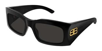 推荐Grey Rectangular Unisex Sunglasses BB0291S 001 58商品