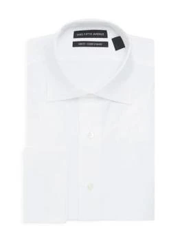 推荐Slim-Fit Solid Cotton Dress Shirt商品