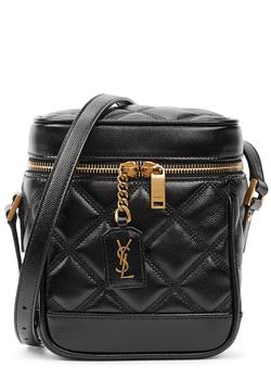 推荐Vanity black pebbled leather cross-body bag商品