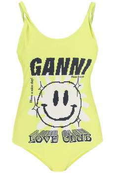gani经典款, Ganni | Ganni swimsuit with graphic print商品图片 6.8折