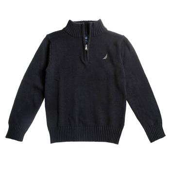 商品Nautica | Nautica Boy's 1/2 Zip Key Solid Sweater,商家PROOZY,价格¥130图片