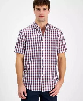 Club Room | Men's Gin Regular-Fit Plaid Button-Down Shirt, Created for Macy's,商家Macy's,价格¥153