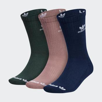 推荐Men's adidas Originals Trefoil Cushion Crew Socks (3-Pack)商品