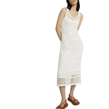 推荐Theory Womens Crochet Tea Length Midi Dress商品