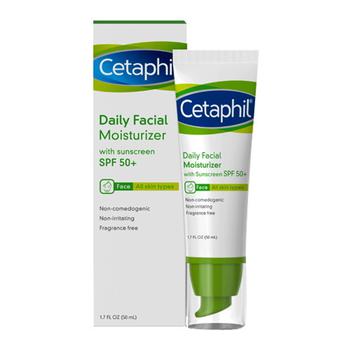 推荐Cetaphil Daily Facial Moisturizer for All Skin Types, SPF 50, 1.7 Oz商品