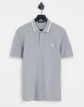 Fred Perry | Fred Perry twin tipped polo shirt in grey商品图片,