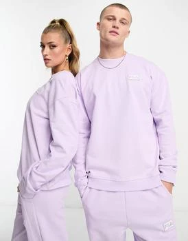 Fila | Fila unisex Trev sweatshirt with seam detail in lilac 6.5折