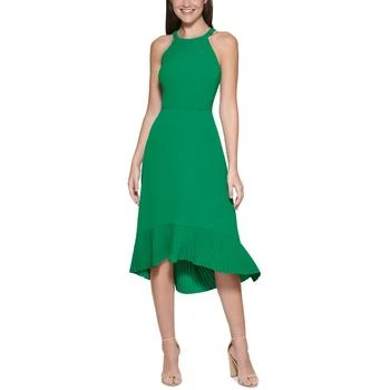 推荐Kensie Dresses Womens Pleated Tea Length Midi Dress商品