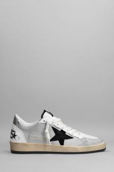 Golden Goose Ball Star Sneakers In White Leather And Fabric product img